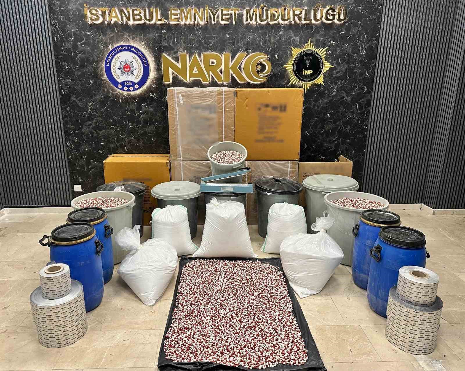 İstanbul’da 2,5 milyondan fazla sentetik hap ele geçirildi