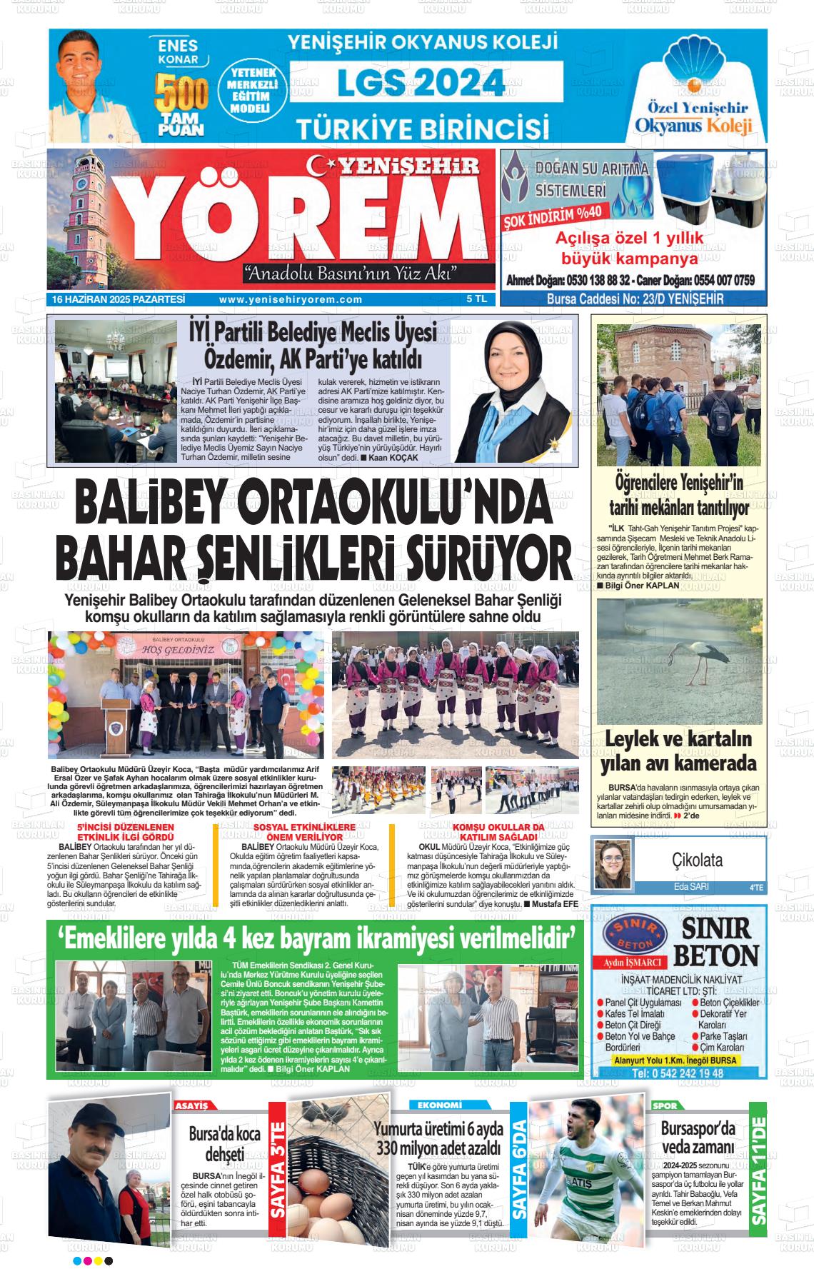 YENİŞEHİR Y&#214;REM
